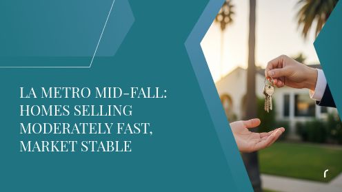 LA Metro Mid-Fall: Homes Selling Moderately Fast, Market Stable