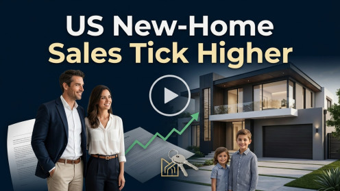 US New-Home Sales Tick Higher