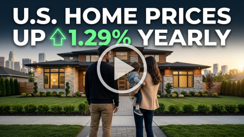 U.S. Home Prices up 1.29% Yearly